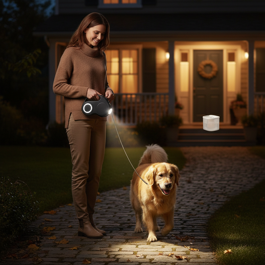 Why Every Dog Owner Needs a Retractable Leash With a Night Light