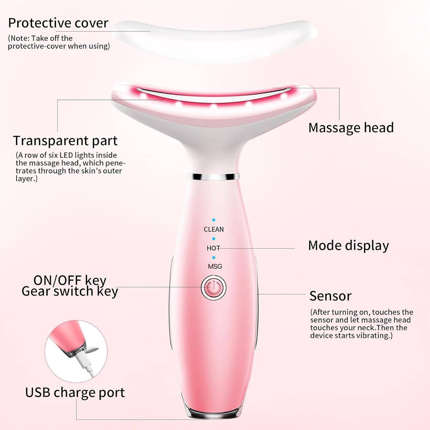 3-in-1 Thermal Face & Neck Massage Tool