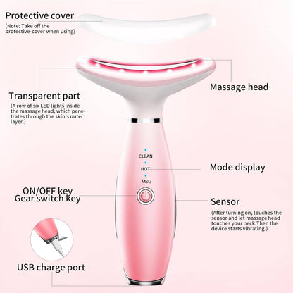 3-in-1 Thermal Face & Neck Massage Tool