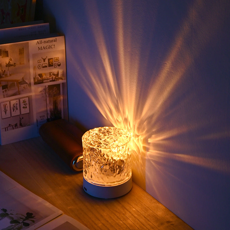 Water Ripple Effect Night Crystal Lamp