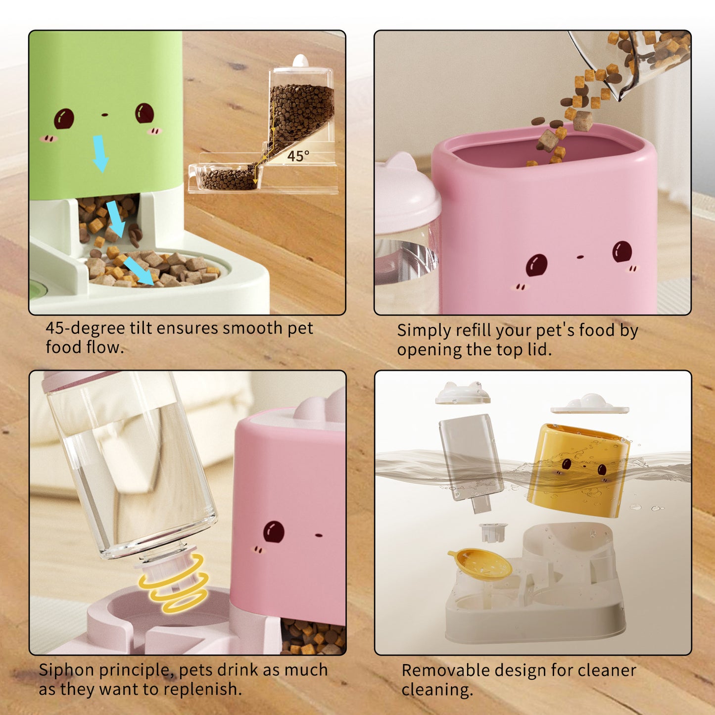 Cartoon Cloud Pet Feeding Bowl