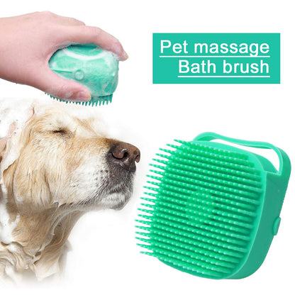 Pet Shampoo & Massage Grooming Brush