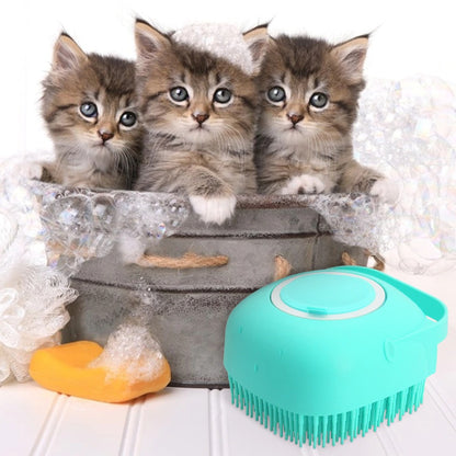 Pet Shampoo & Massage Grooming Brush