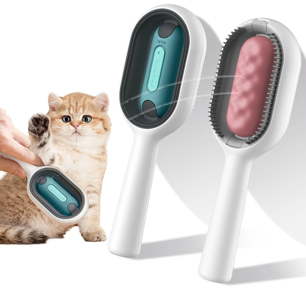 4-in-1 Cat & Dog Grooming Brush with Water