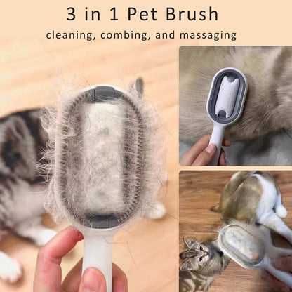 4-in-1 Cat & Dog Grooming Brush with Water