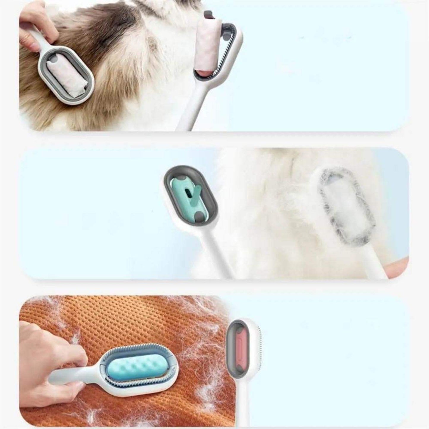 4-in-1 Cat & Dog Grooming Brush with Water