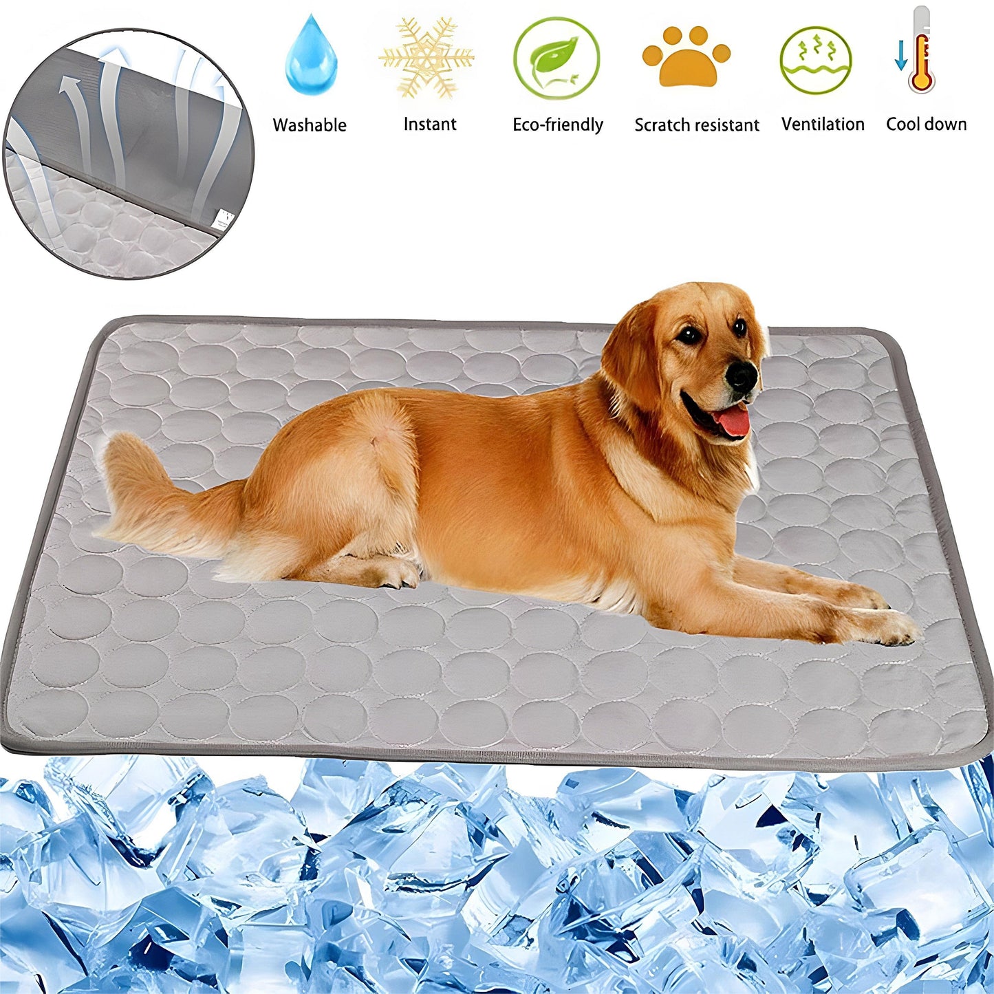Cooling Dog Mat for Indoor & Outdoor Use