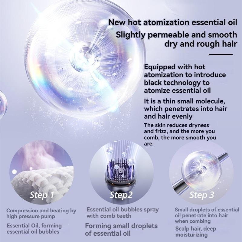 Electric Scalp Massage Brush with Hair Oil