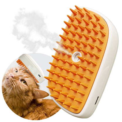 4-in-1 Pet Steam Grooming Brush