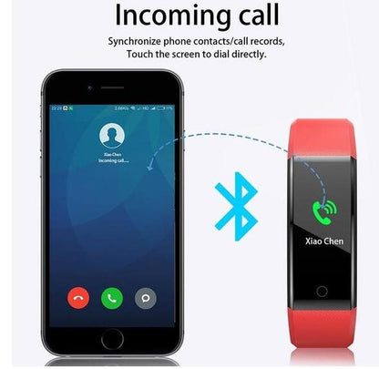 Smart Bracelet With Bluetooth Wristband Heart Rate Monitor