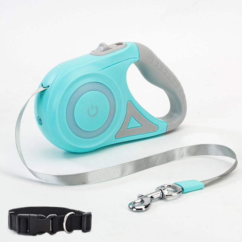 Retractable  Dog Leash With Night Light