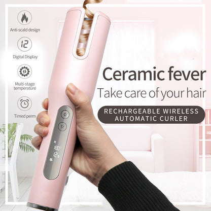 USB Wireless Automatic Ceramic Heating Curler