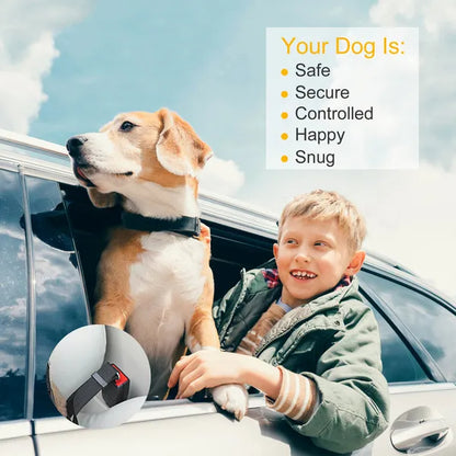 2-Pack Adjustable Pet Seat Belt Leash
