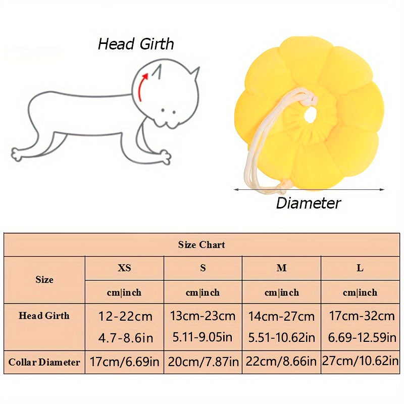 Sunflower Recovery Collar for Cats & Dogs