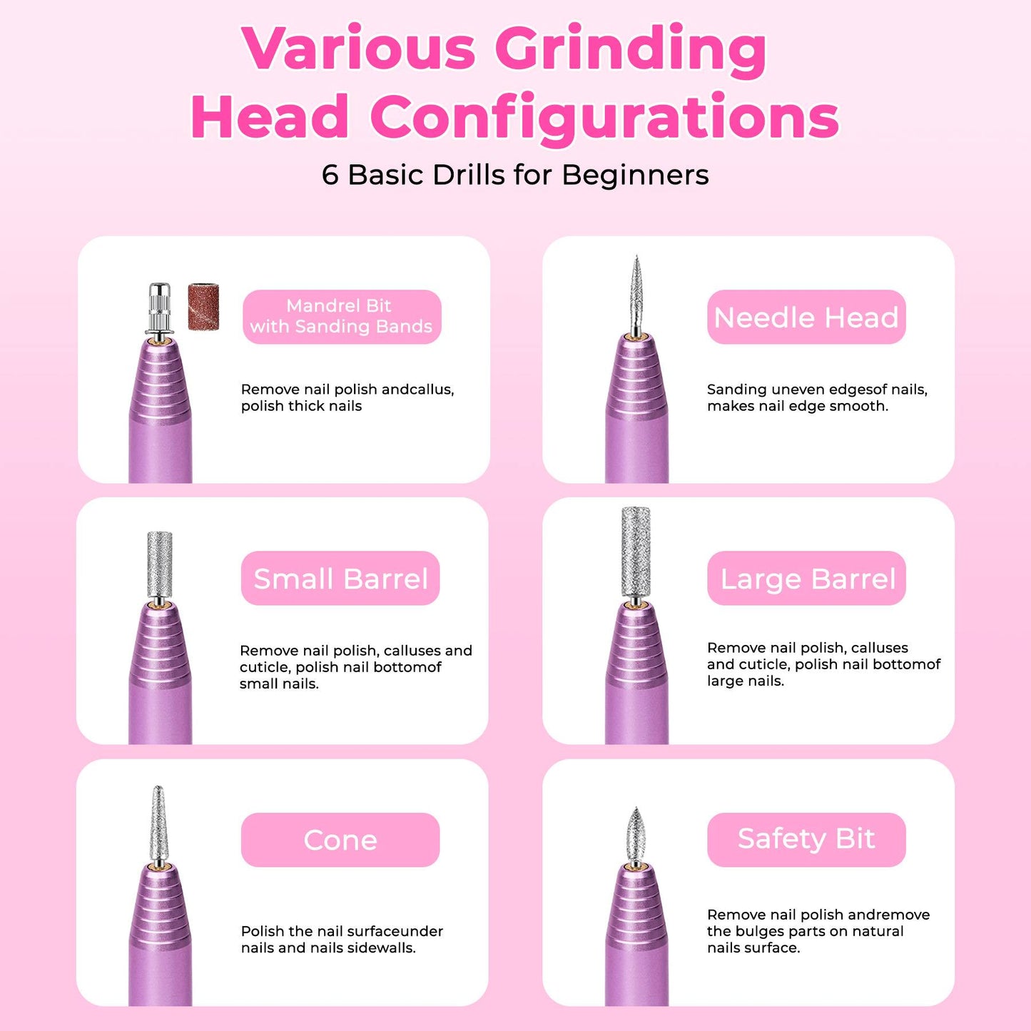 Professional Electric Nail File Kit