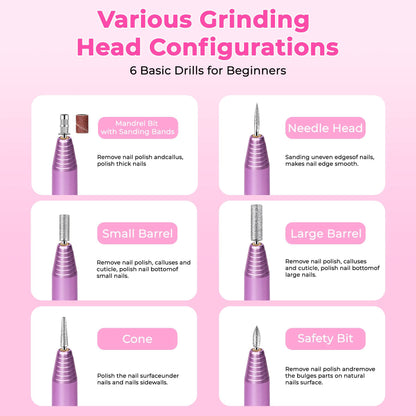Professional Electric Nail File Kit