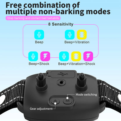 Smart Automatic Anti Barking Dog Rechargeable Collar