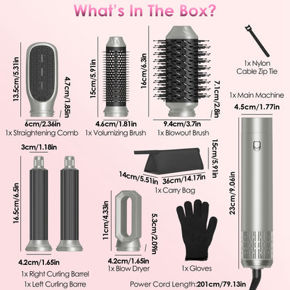 6-in-1 Hot Air Hair Styler Brush