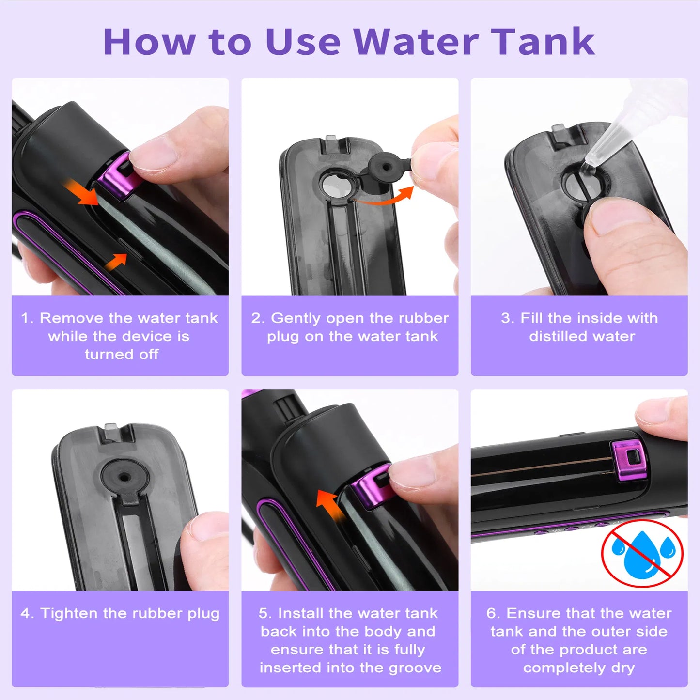 Steam Hair Straightener Titanium Flat Iron