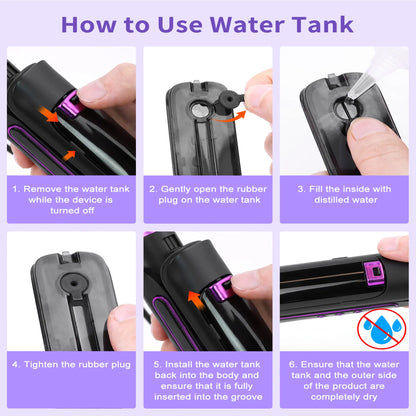Steam Hair Straightener Titanium Flat Iron