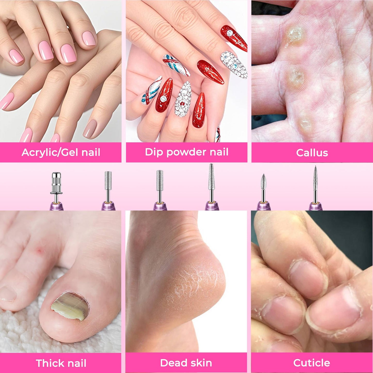 Professional Electric Nail File Kit