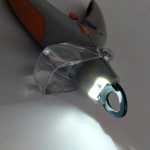 Pet nail clipper with light