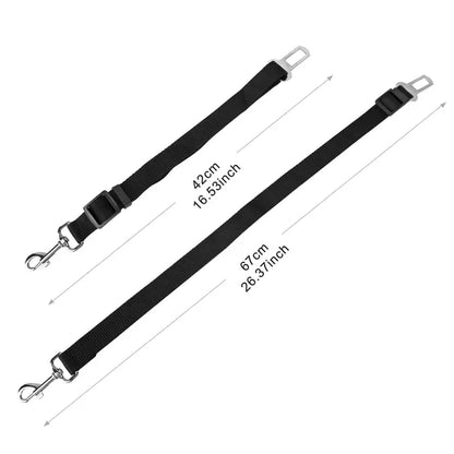 2-Pack Adjustable Pet Seat Belt Leash