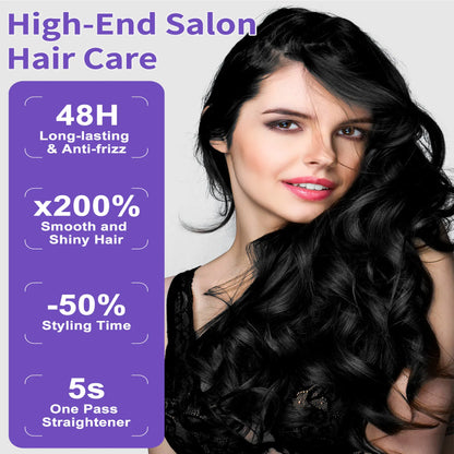 Steam Hair Straightener Titanium Flat Iron