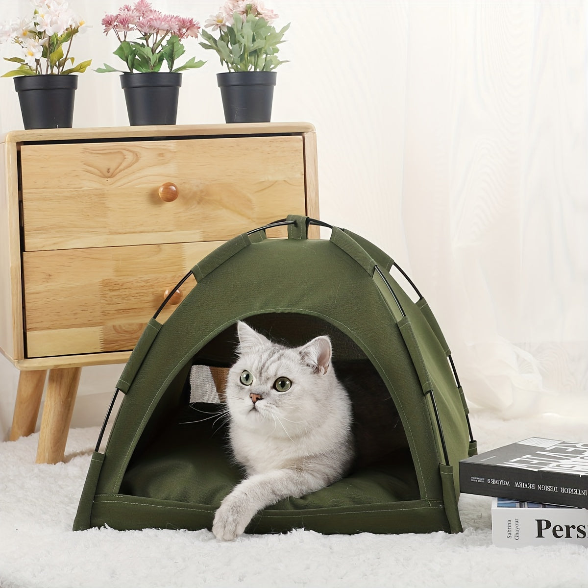 Portable Cat & Small Dog Tent Bed