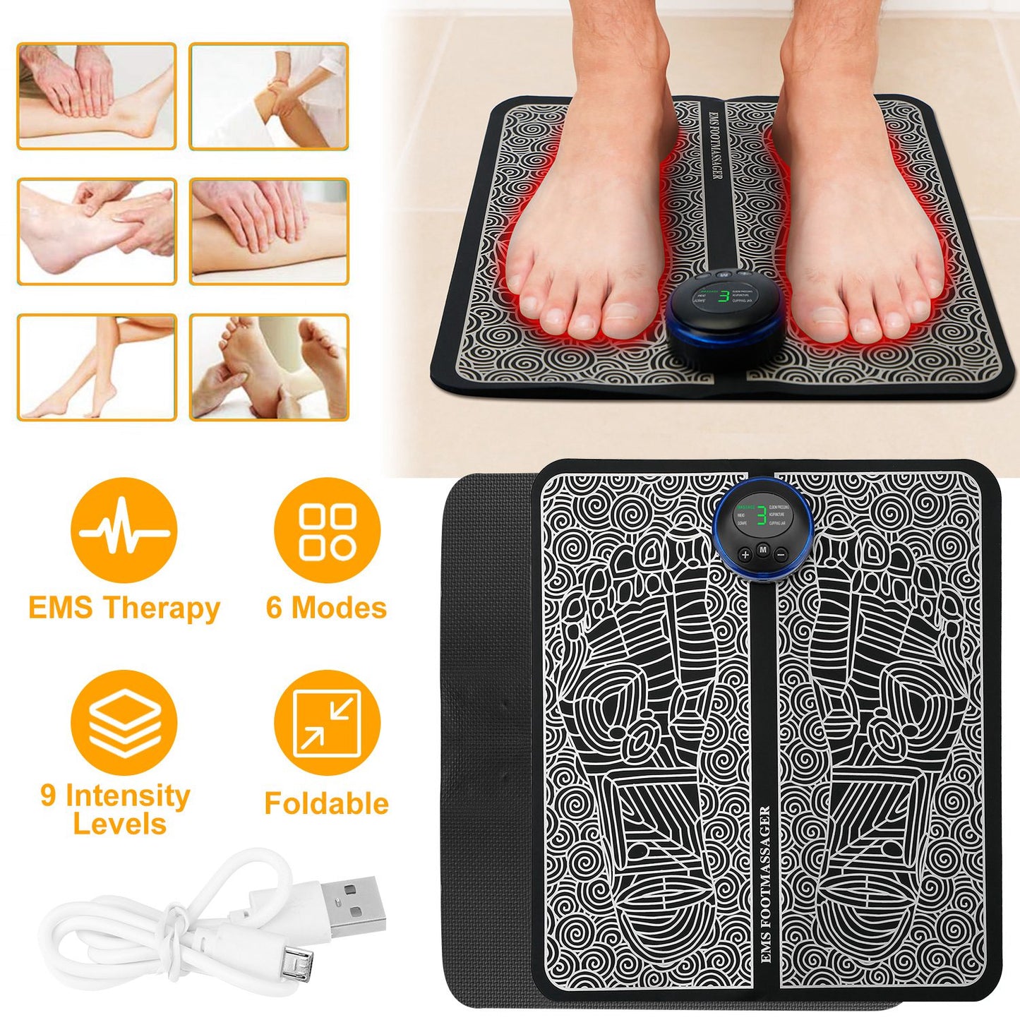 Electric Foot Massage Pad Stimulator