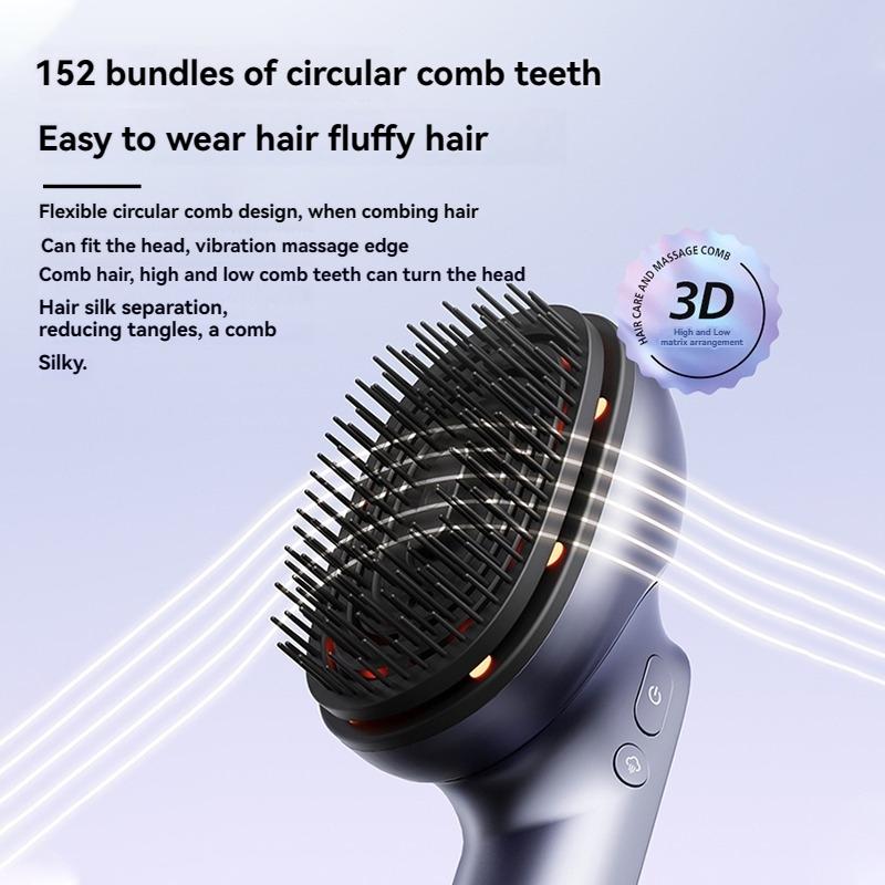 Electric Scalp Massage Brush with Hair Oil