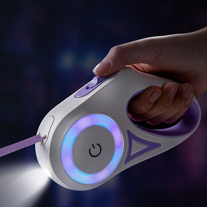 Retractable  Dog Leash With Night Light