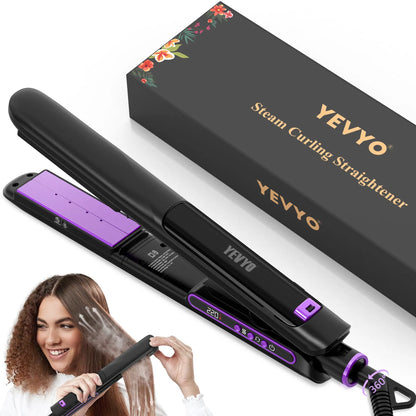 Steam Hair Straightener Titanium Flat Iron
