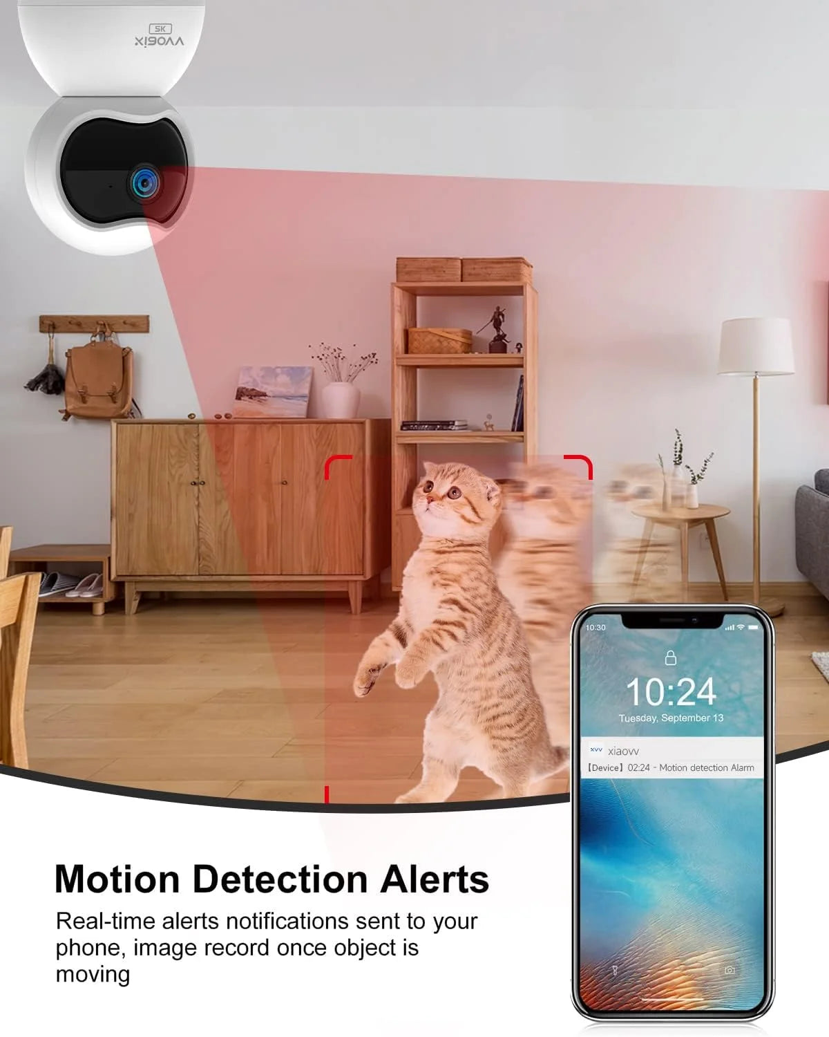 XIAOVV 2K Indoor WiFi Security Camera