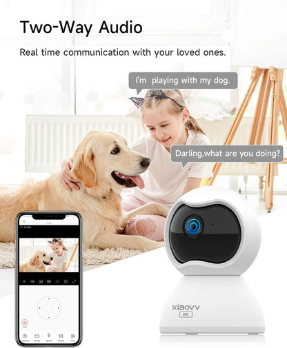 XIAOVV 2K Indoor WiFi Security Camera