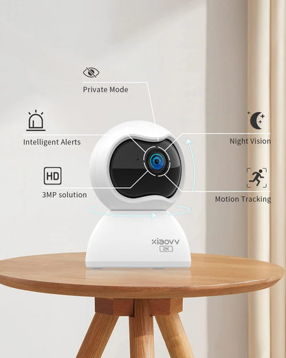 XIAOVV 2K Indoor WiFi Security Camera