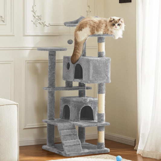 54" Multi-Level Cat Tree Tower with Toys