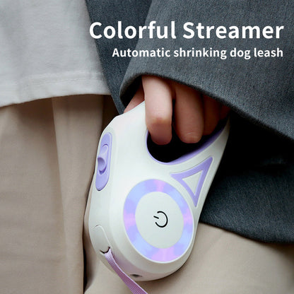 Retractable  Dog Leash With Night Light