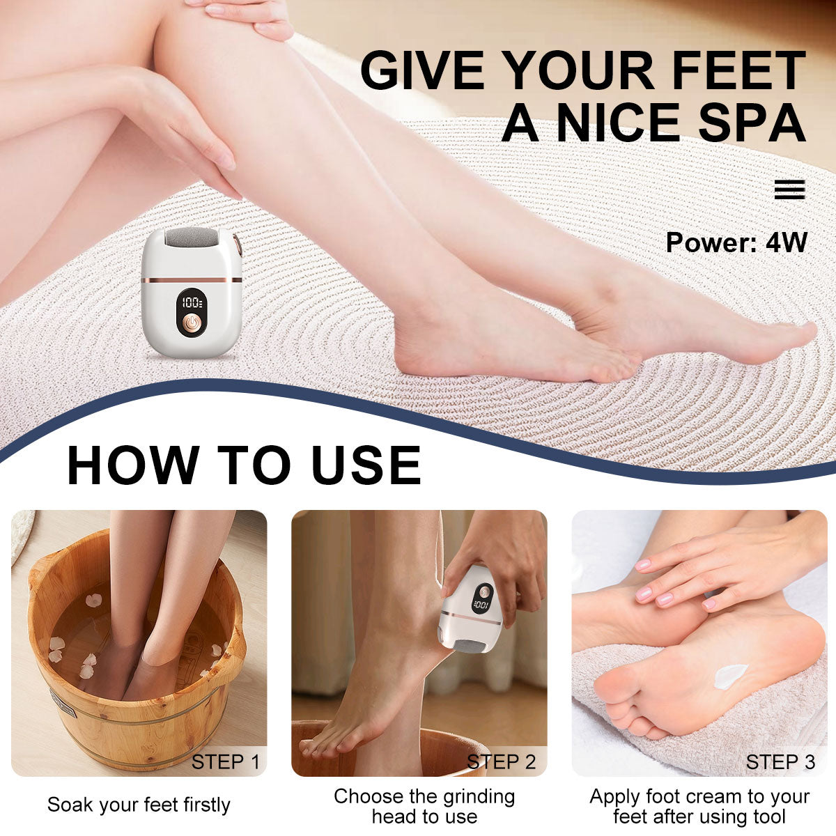Electric Rechargeable Foot Callus Remover