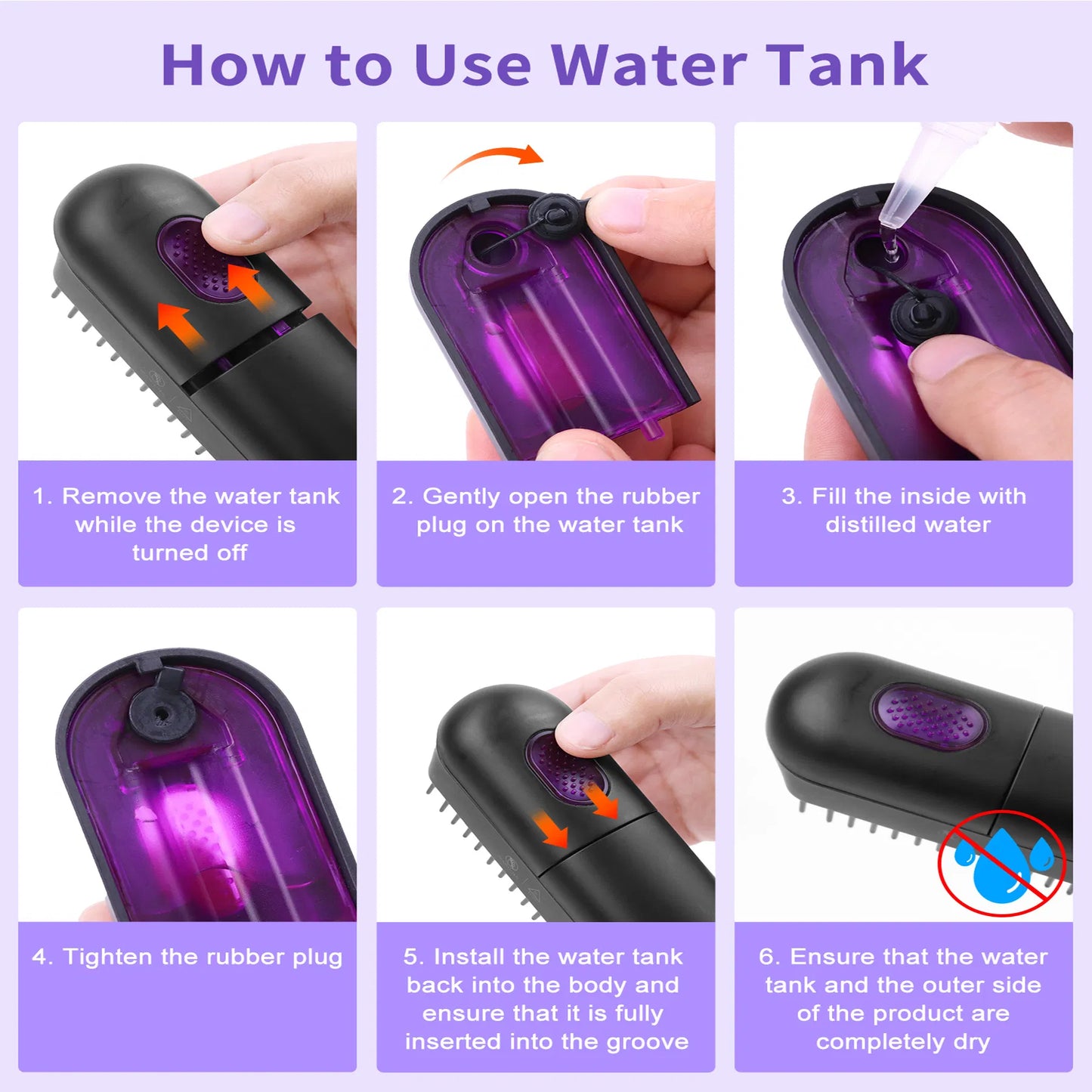 Ionic Steam Hair Straightening Brush