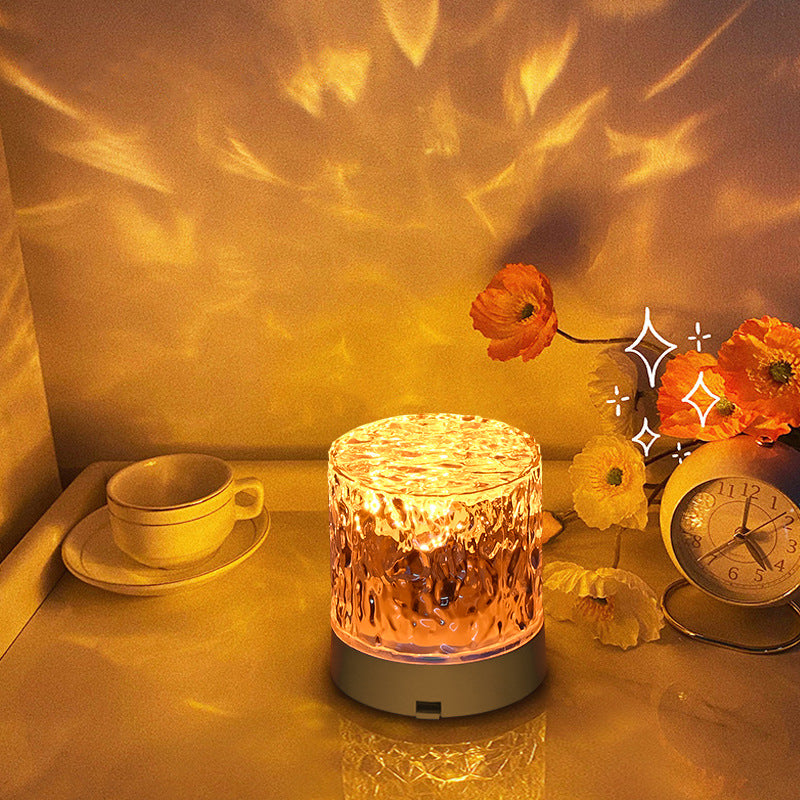 Water Ripple Effect Night Crystal Lamp
