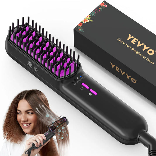 Ionic Steam Hair Straightening Brush