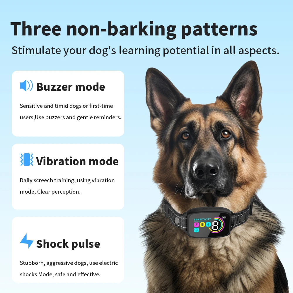 Smart Automatic Anti Barking Dog Rechargeable Collar