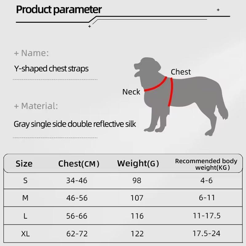 Adjustable Reflective Pet Harness & Leash