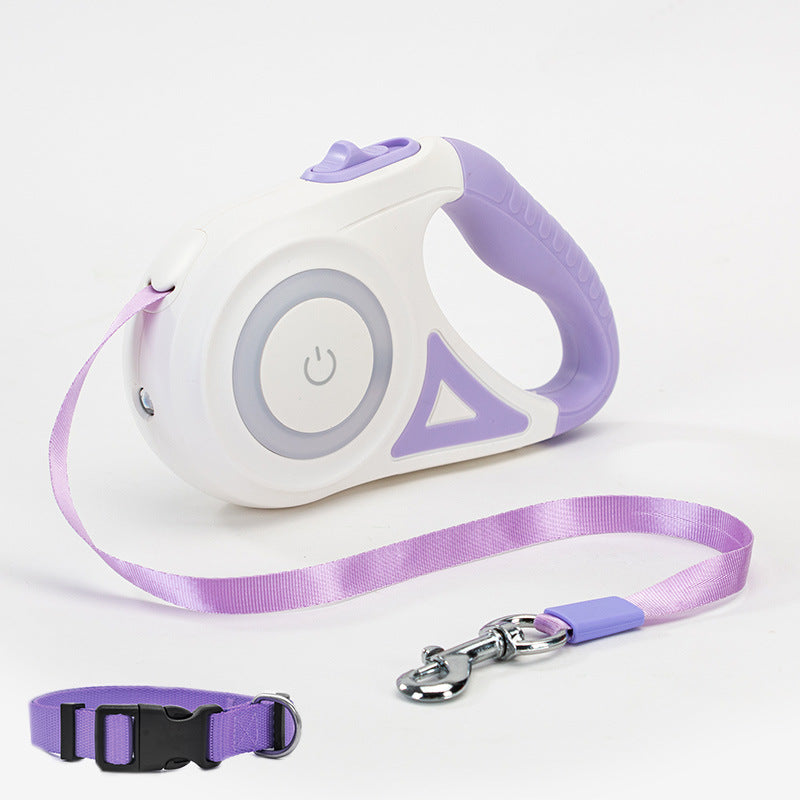 Retractable  Dog Leash With Night Light