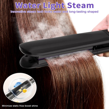 Steam Hair Straightener Titanium Flat Iron