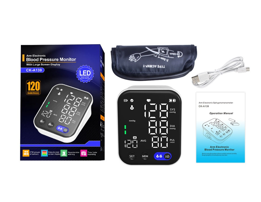 Large Screen Electronic Blood Pressure Monitor