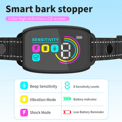 Smart Automatic Anti Barking Dog Rechargeable Collar