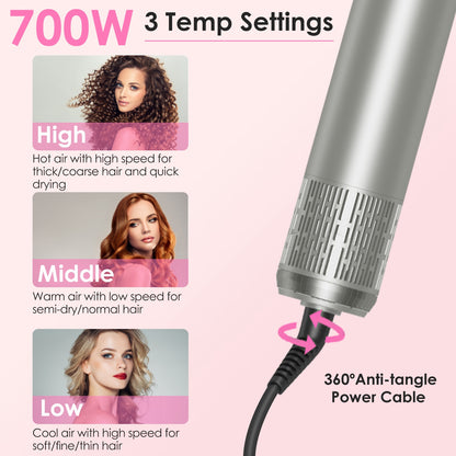 6-in-1 Hot Air Hair Styler Brush