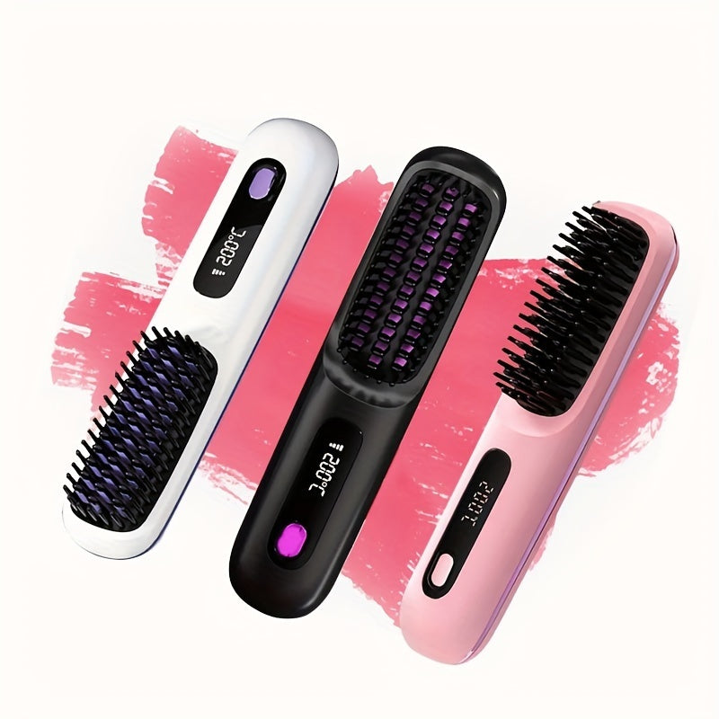 S7 Portable Cordless Hair Straightening Brush